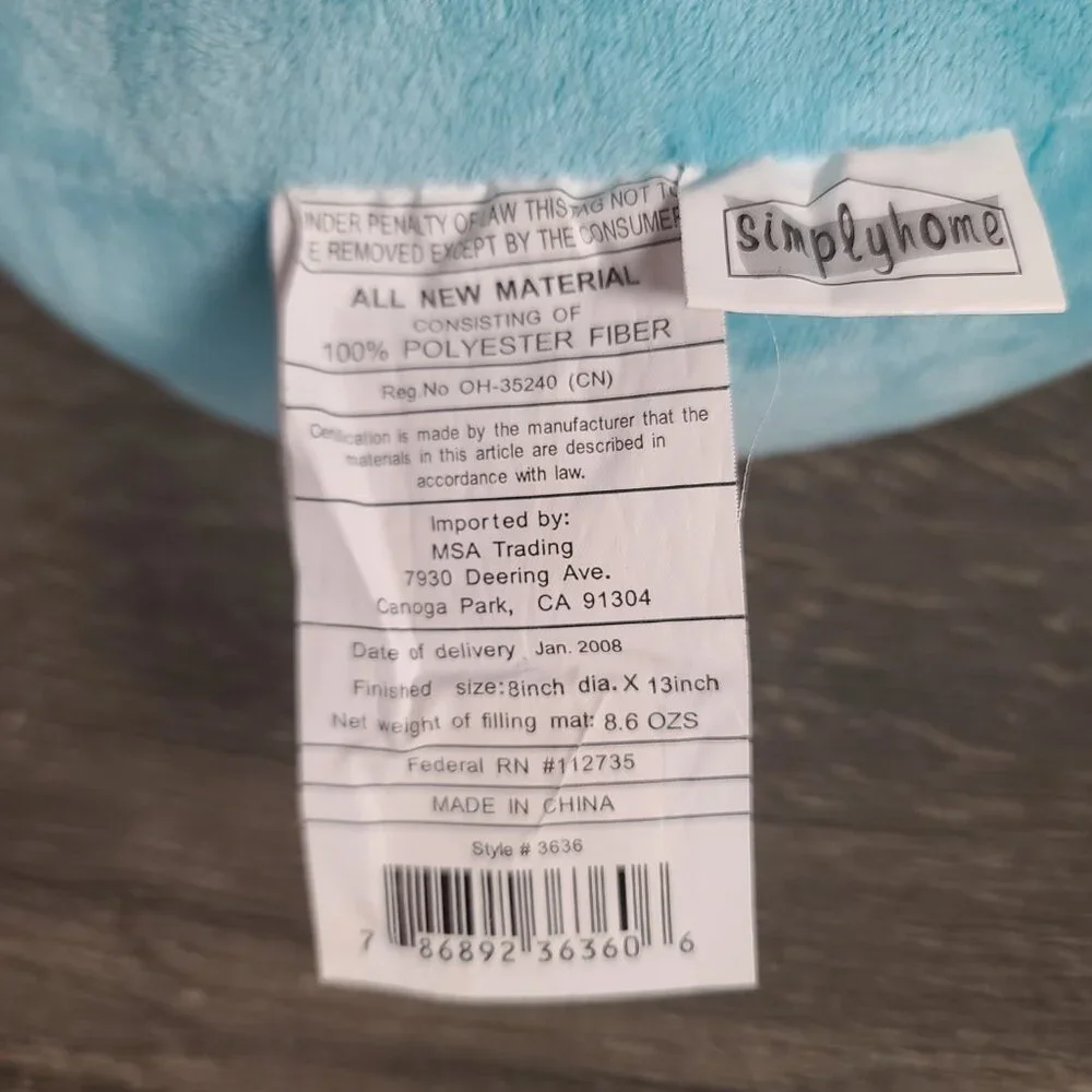 SimplyHome Lot of 2 Plush Easter Eggs from Blue and Purple 13x8